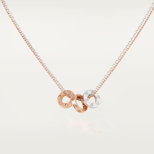 [Noble Aura jewelry]LOVE 6 DIAMOND PENDANT NECKLACE