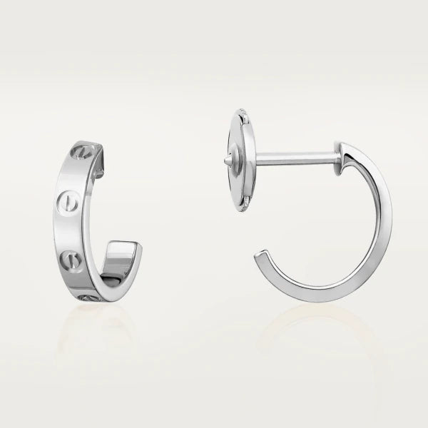 [Noble Aura jewelry]LOVE EARRINGS 2.65MM SILVER