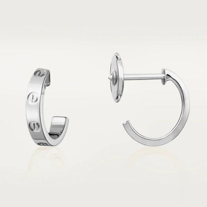 [Noble Aura jewelry]LOVE EARRINGS 2.65MM SILVER