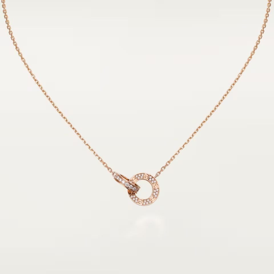 [Noble Aura jewelry]LOVE  FULL DIAMOND PENDANT NECKLACE
