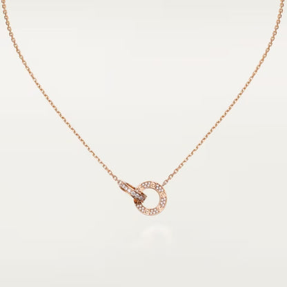 [Noble Aura jewelry]LOVE  FULL DIAMOND PENDANT NECKLACE