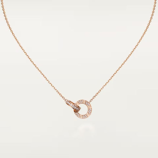 [Noble Aura jewelry]LOVE  FULL DIAMOND PENDANT NECKLACE