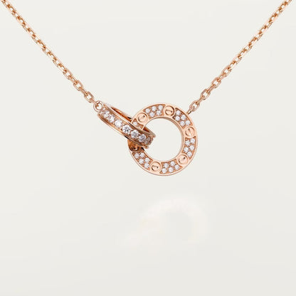 [Noble Aura jewelry]LOVE  FULL DIAMOND PENDANT NECKLACE
