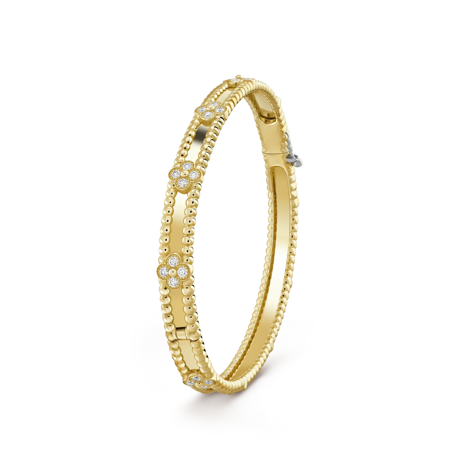 [Noble Aura jewelry]CLOVER BRACELET 4MM DIAMONDS