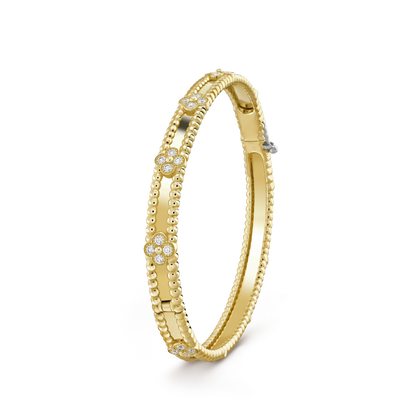 [Noble Aura jewelry]CLOVER BRACELET 4MM DIAMONDS