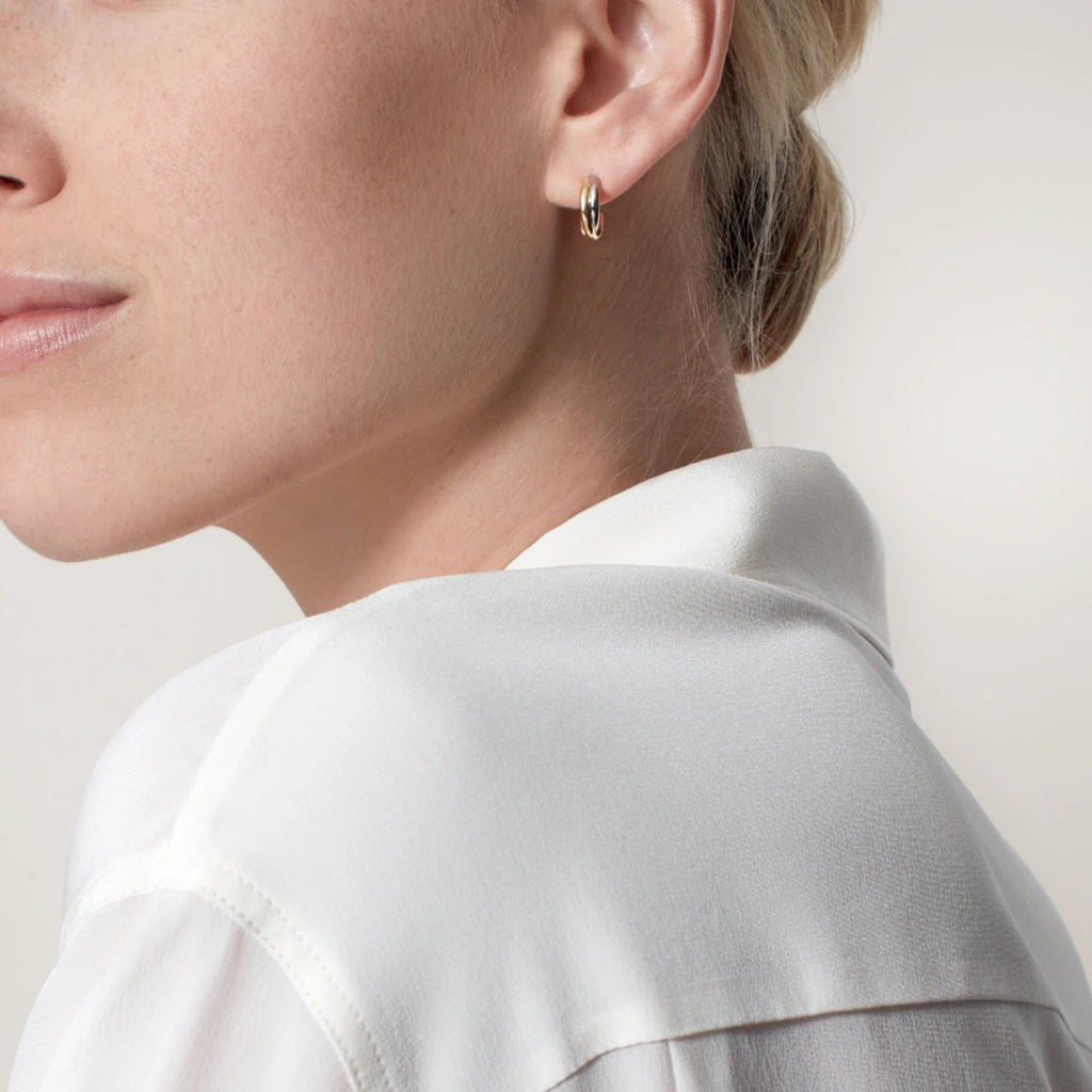 [Noble Aura jewelry]TRINITY ON DIAMOND MINI EARRINGS