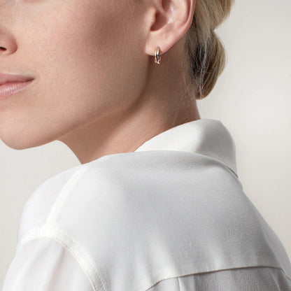 [Noble Aura jewelry]TRINITY ON DIAMOND MINI EARRINGS