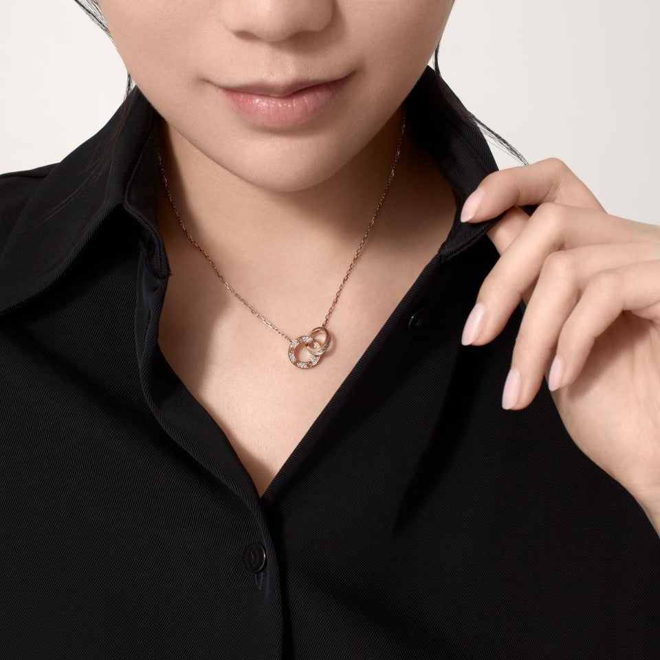 [Noble Aura jewelry]LOVE  FULL DIAMOND PENDANT NECKLACE