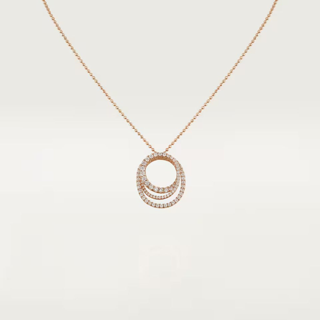 [Noble Aura jewelry]ETINCELLE  FULL DIAMOND NECKLACE