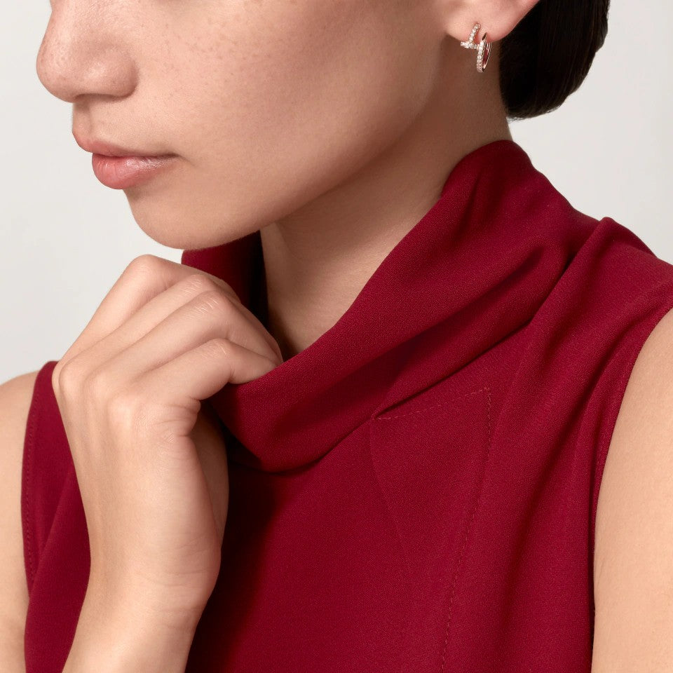 [Noble Aura jewelry]JUSTE FULL DIAMOND SMALL EARRINGS