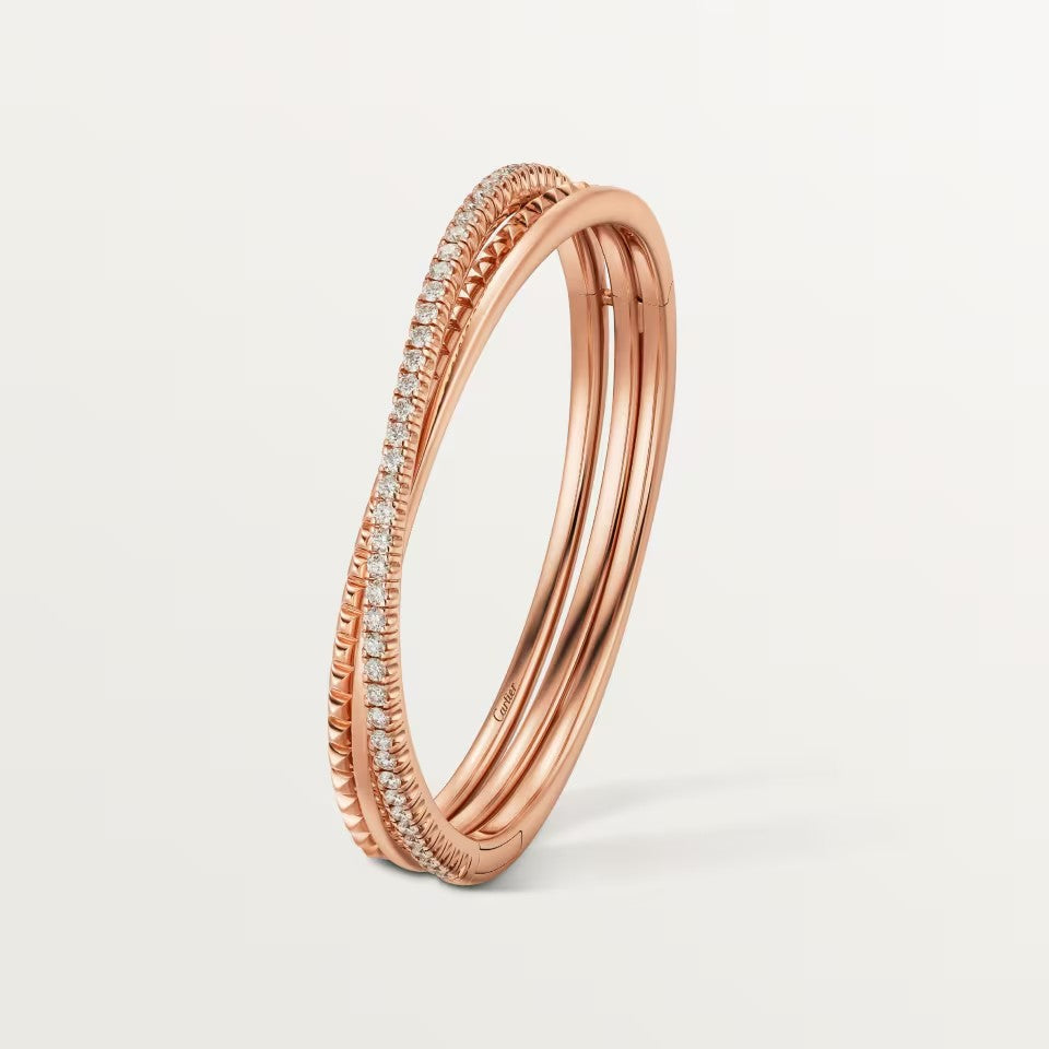 [Noble Aura jewelry]ETINCELLE HALF-PAVED DIAMOND BRACELET