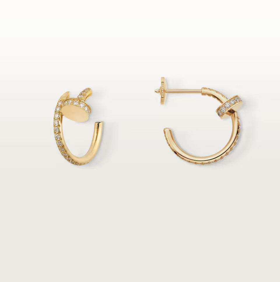 [Noble Aura jewelry]JUSTE FULL DIAMOND SMALL EARRINGS