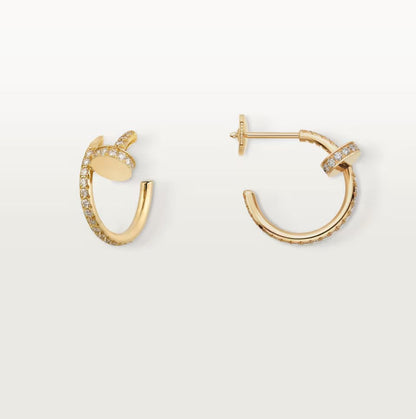 [Noble Aura jewelry]JUSTE FULL DIAMOND SMALL EARRINGS