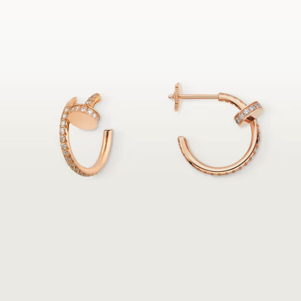 [Noble Aura jewelry]JUSTE FULL DIAMOND SMALL EARRINGS
