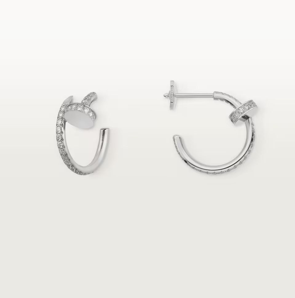 [Noble Aura jewelry]JUSTE FULL DIAMOND SMALL EARRINGS