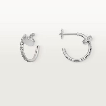 [Noble Aura jewelry]JUSTE FULL DIAMOND SMALL EARRINGS