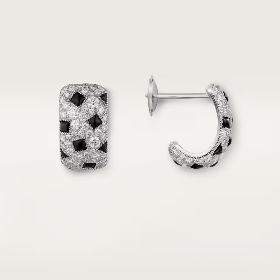 [Noble Aura jewelry]PANTHERE MINI FULL DIAMOND EARRINGS