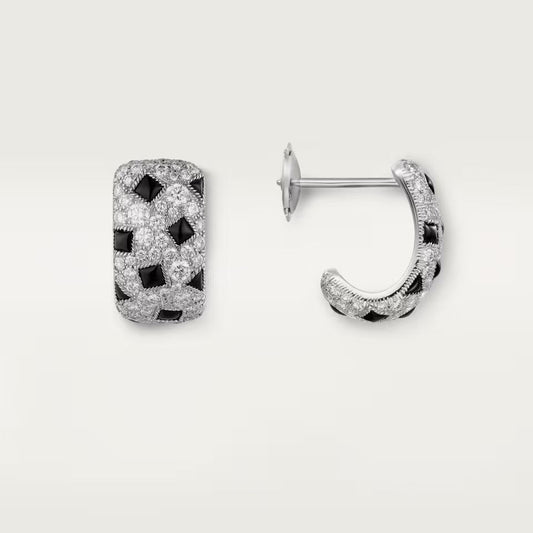 [Noble Aura jewelry]PANTHERE MINI FULL DIAMOND EARRINGS