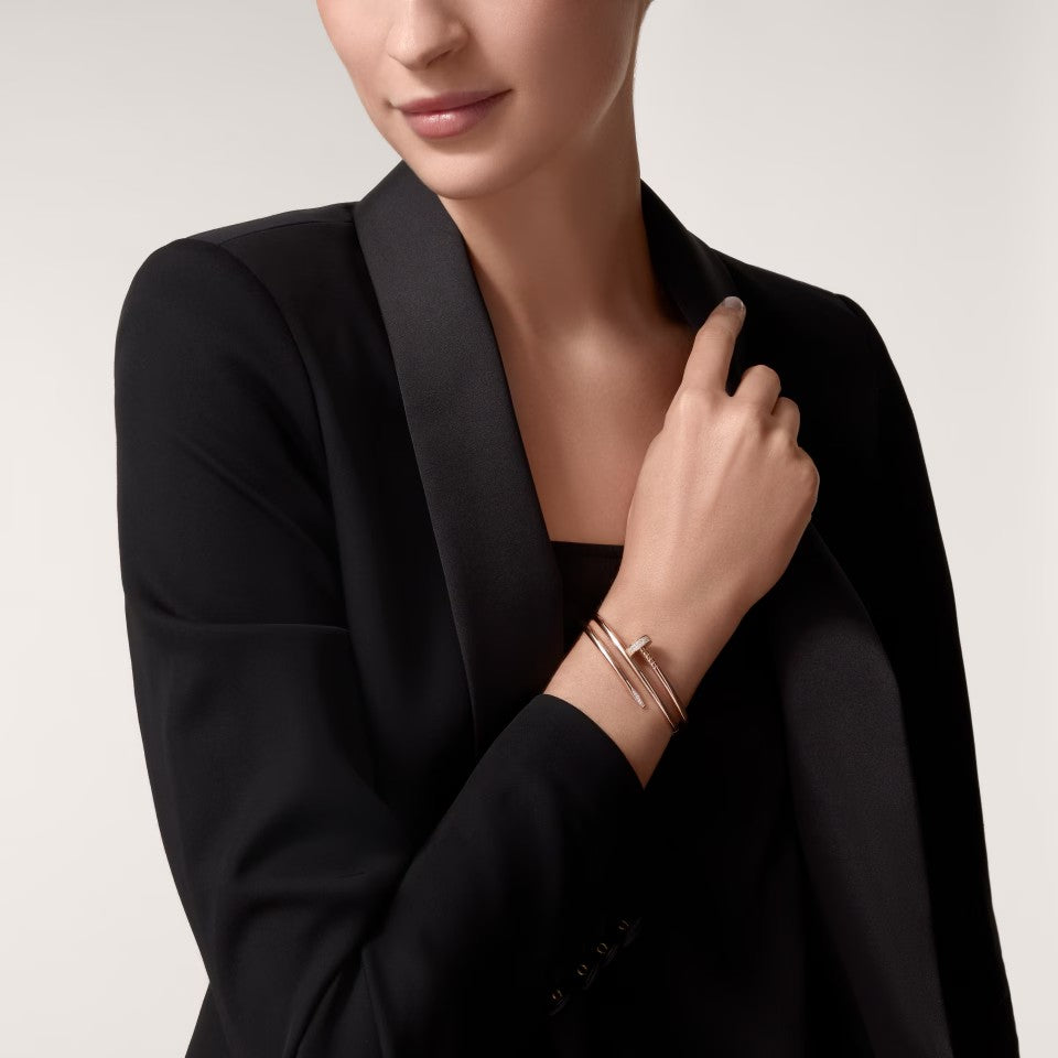 [Noble Aura jewelry]JUSTE BRACELET 3.5MM DOUBLE ROW DIAMOND