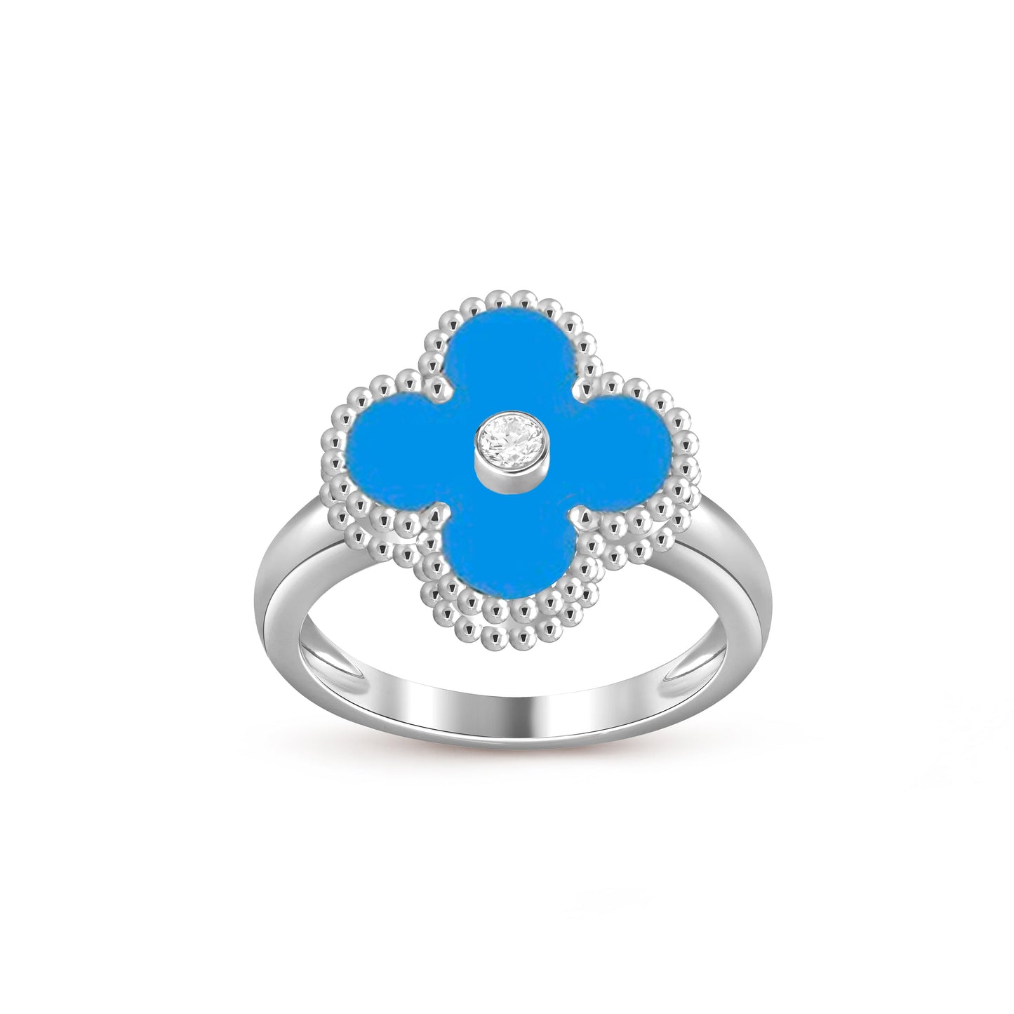 [Noble Aura jewelry]CLOVER SILVER DIOMND RING COLLECTION