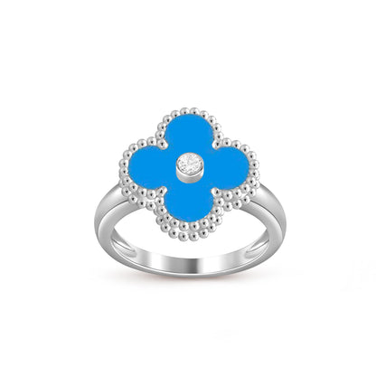 [Noble Aura jewelry]CLOVER SILVER DIOMND RING COLLECTION