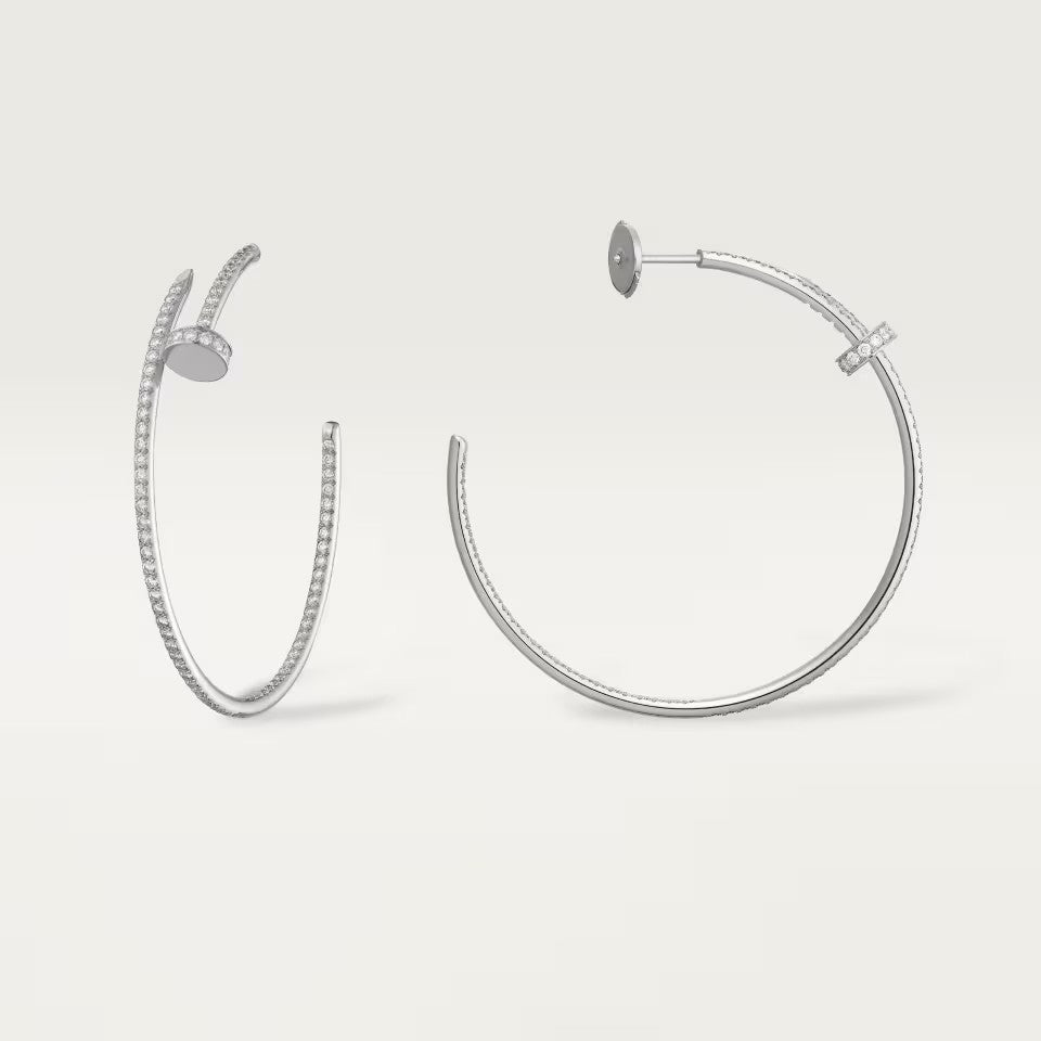 [Noble Aura jewelry]JUSTE FULL DIAMOND LARGE EARRINGS