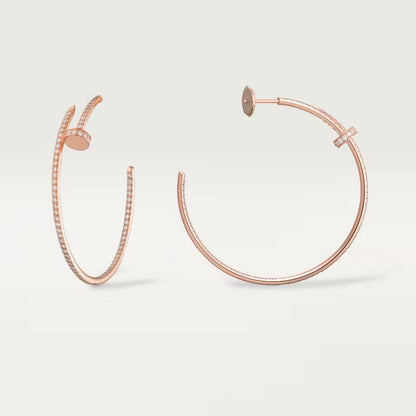 [Noble Aura jewelry]JUSTE FULL DIAMOND LARGE EARRINGS