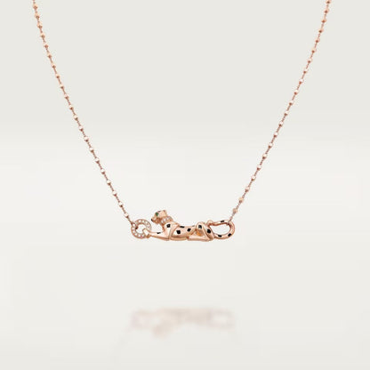 [Noble Aura jewelry]PANTHERE FULL DIAMOND NECKLACE