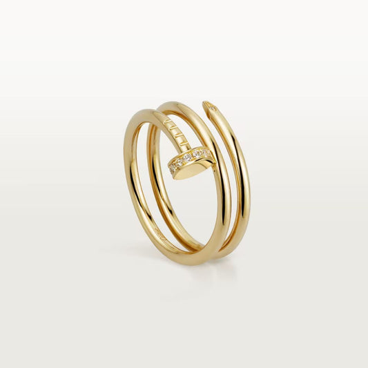 [Noble Aura jewelry]JUSTE RING 4.8MM HALF DIAMOND