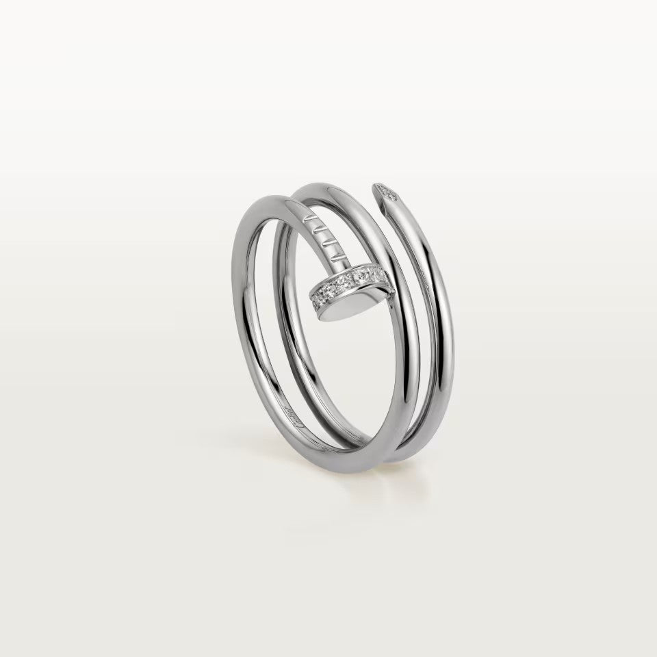 [Noble Aura jewelry]JUSTE RING 4.8MM HALF DIAMOND