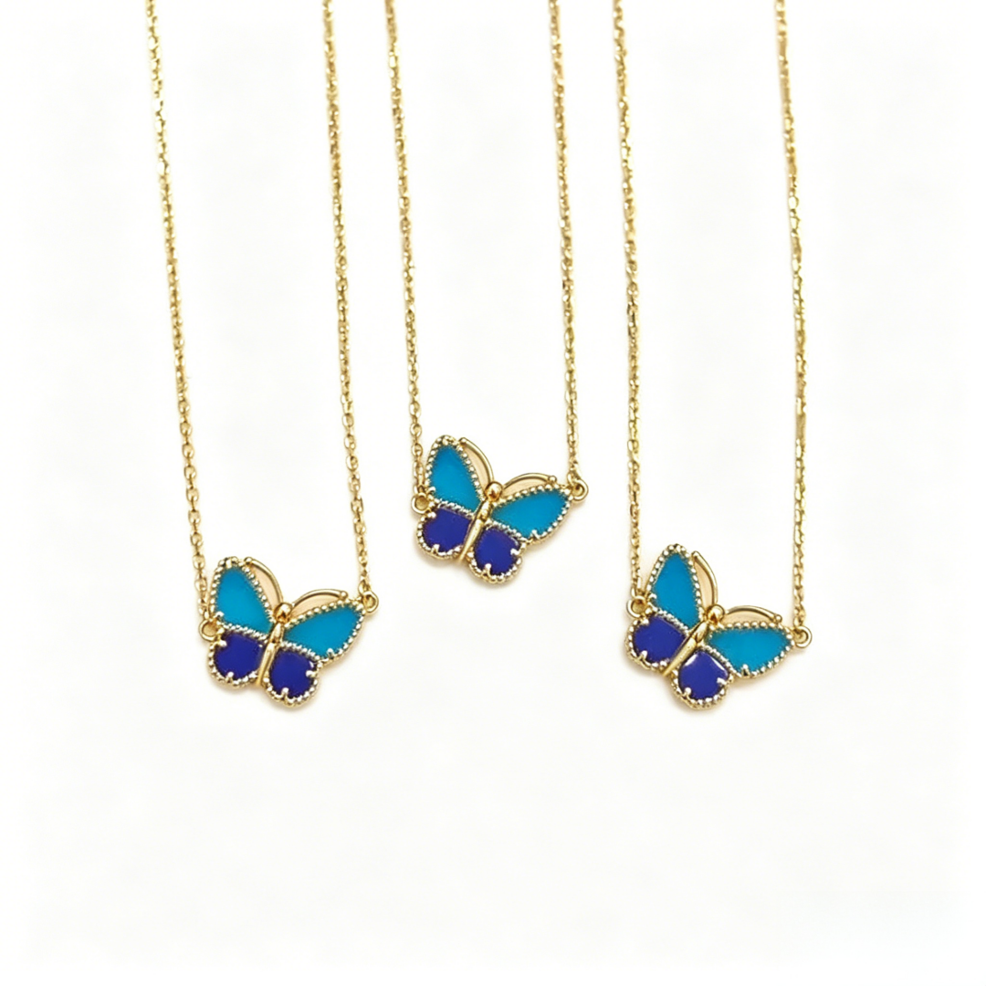 [Noble Aura jewelry]2026 NEW LUCKY BUTTERFLY 1 MOTIFS NECKLACE
