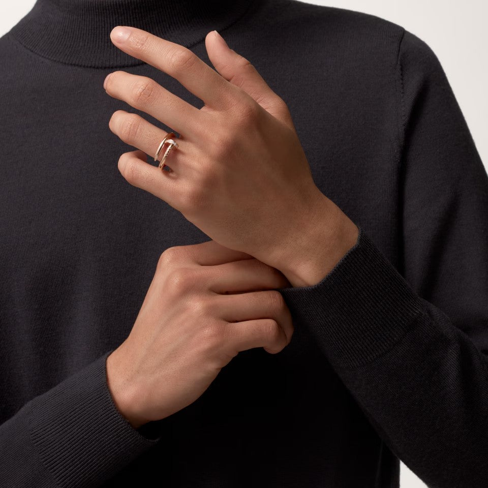 [Noble Aura jewelry]JUSTE RING 2.6MM HALF DIAMOND