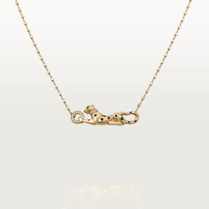 [Noble Aura jewelry]PANTHERE FULL DIAMOND NECKLACE