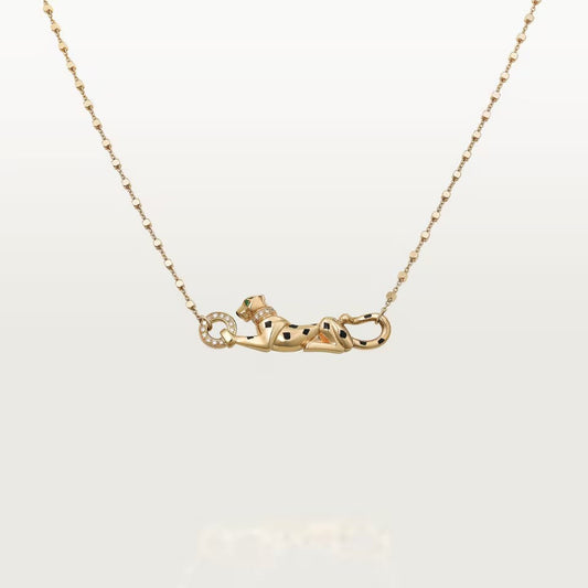 [Noble Aura jewelry]PANTHERE FULL DIAMOND NECKLACE