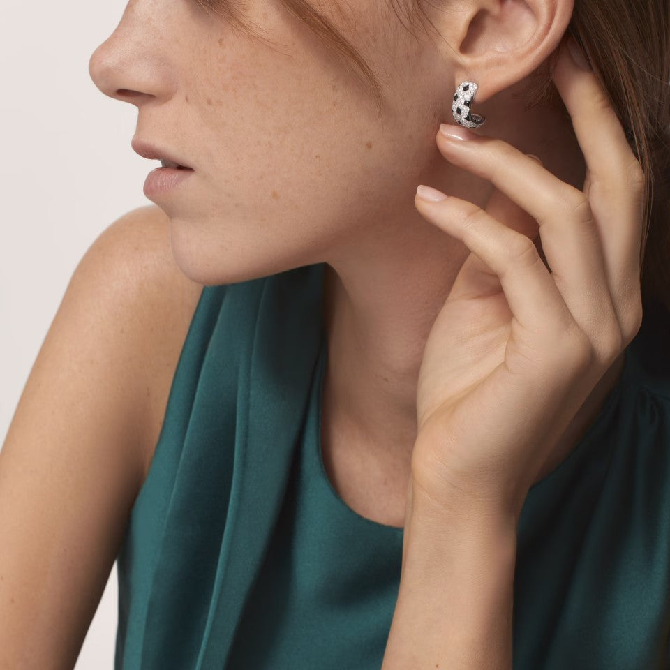 [Noble Aura jewelry]PANTHERE MINI FULL DIAMOND EARRINGS