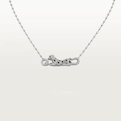 [Noble Aura jewelry]PANTHERE PAVED DIAMOND NECKLACE