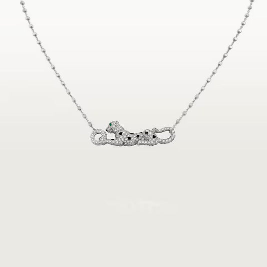 [Noble Aura jewelry]PANTHERE PAVED DIAMOND NECKLACE