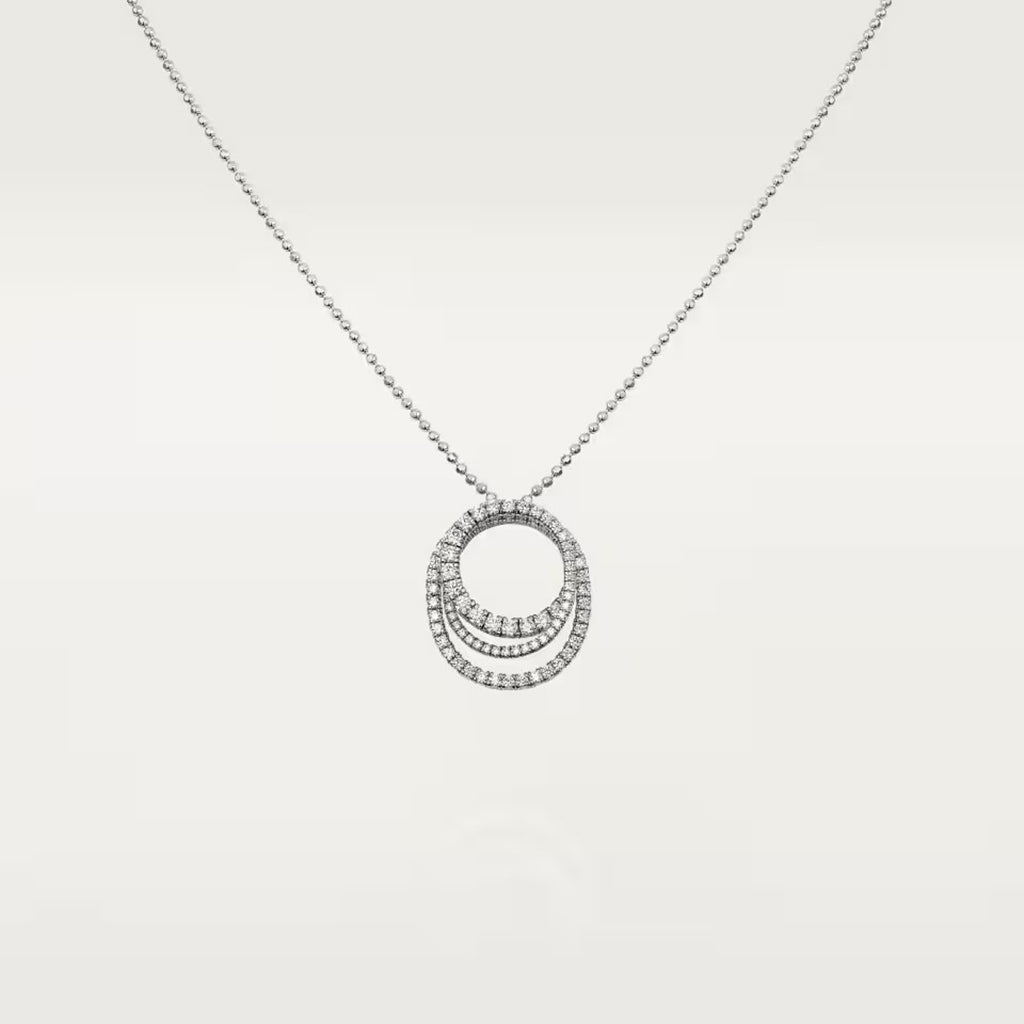 [Noble Aura jewelry]ETINCELLE  FULL DIAMOND NECKLACE