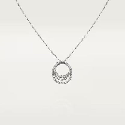 [Noble Aura jewelry]ETINCELLE  FULL DIAMOND NECKLACE