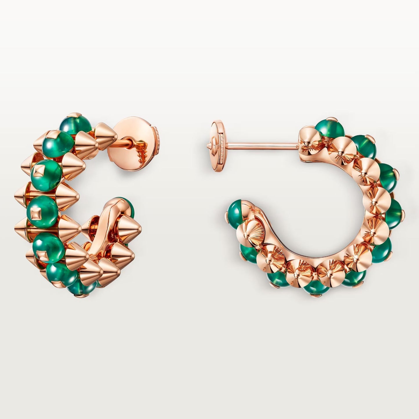 [Noble Aura jewelry]CLASH 7.9MM AGATE CHALCEDONY EARRINGS