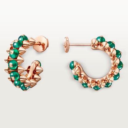 [Noble Aura jewelry]CLASH 7.9MM AGATE CHALCEDONY EARRINGS
