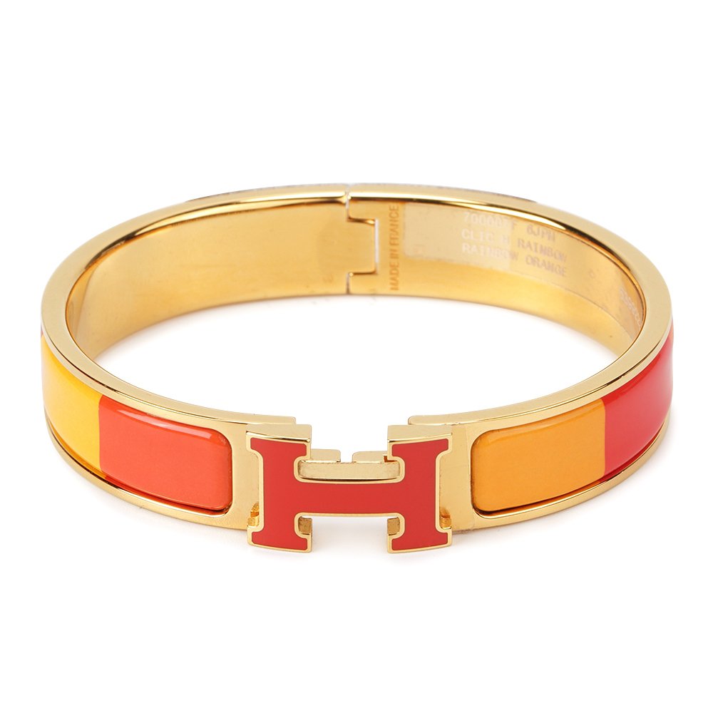 [Noble Aura jewelry]H BRACELET ORANGE RAINBOW CERAMIC