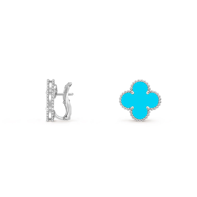 [Noble Aura jewelry]CLOVER SILVER 15MM MOP EARRINGS COLLECTION