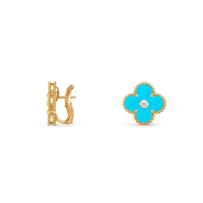 [Noble Aura jewelry]CLOVER 15MM MOP DIAMOND EARRINGS COLLECTION