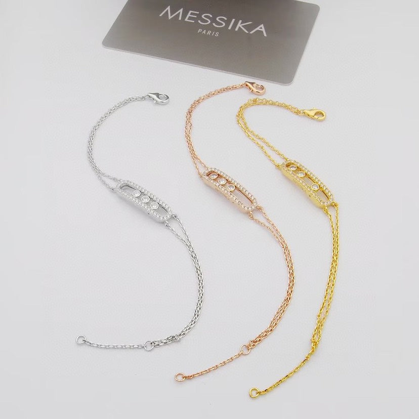 [Noble Aura jewelry] Move Classique pavé bracelet