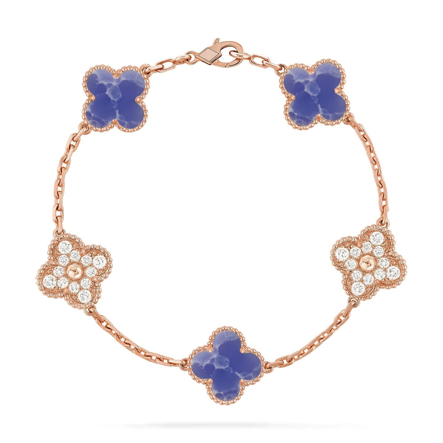 [Noble Aura jewelry]CLOVER 5 MOTIF BLUE VEINS BRACELET COLLECTION