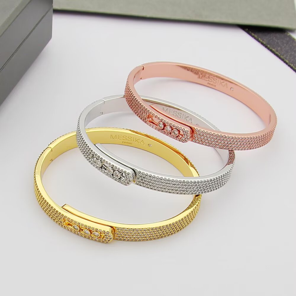 [Noble Aura jewelry]Move Noa Full Pavé Diamond Bangle Bracelet