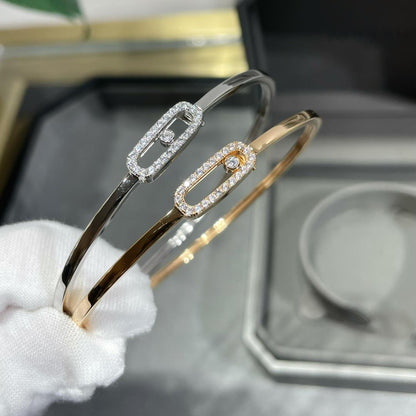 [Noble Aura jewelry]Move Uno pavé flex bangle medium