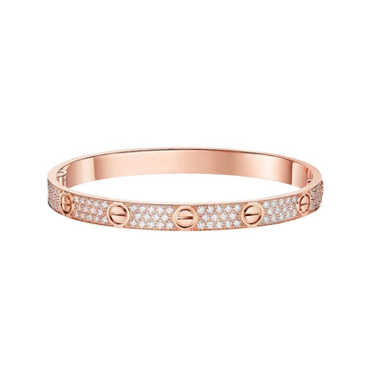 [Noble Aura jewelry]LOVE BRACELET 6.1MM DIAMOND-PAVED