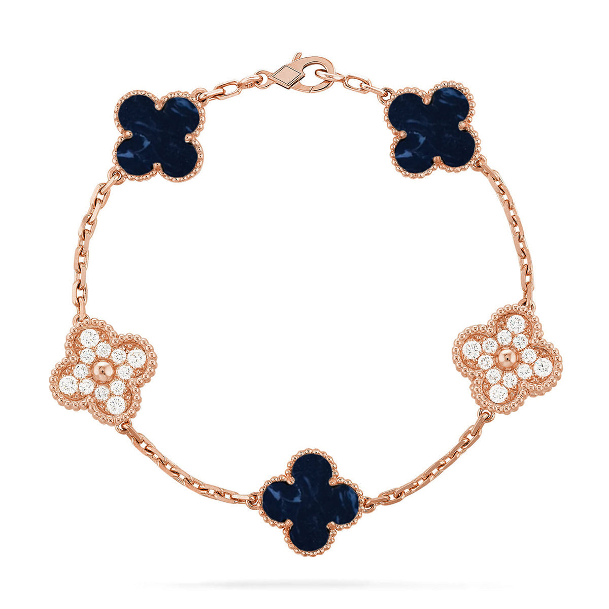 [Noble Aura jewelry]CLOVER 5 MOTIF PIETERSITE BRACELET COLLECTION